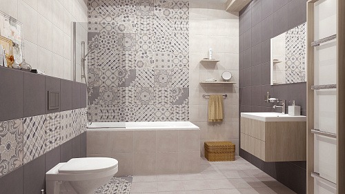 Керамогранит Kerama Marazzi Коллиано орнамент бежевый SG914500N 30х30