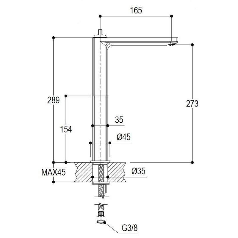 289-mm-high-mixer-for-countertop