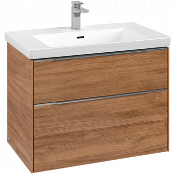 Тумба под раковину Villeroy & Boch Subway 3.0 oak kansas C574L0RH 80 см.