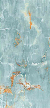 Керамогранит Imola Ceramica The Room Onyx Aqua Blue Gold 260 LP BLU AQ6 120х260