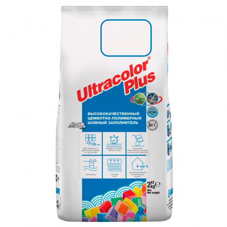 Затирка Mapei Ultracolor Plus №111 светло-серый 2 кг