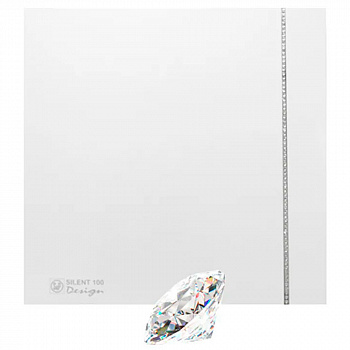 Бытовой вентилятор Soler&Palau Silent-100 CZ Design white swarovski 03-0103-161
