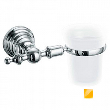 Стакан с держателем настенный Fir Italia Melrose Oro AB.ME02.A.13.00