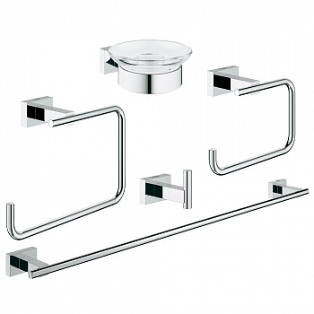 Набор аксессуаров Grohe Essentials Cube хром 40758001