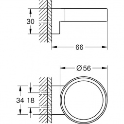 Grohe-Selection-Halter-41027DA0-warm-sunset,-for-glass-and-Seifenspender