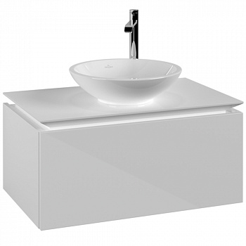 Тумба под раковниу Villeroy & Boch Legato glossy white B10200DH 80 см.