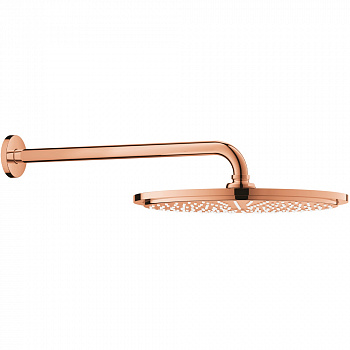 Верхний душ с душевым кронштейном Grohe Rainshower Cosmopolitan теплый закат глянец 26066DA0
