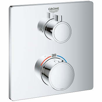 Внешняя часть термостата Grohe Grohtherm хром 24079000
