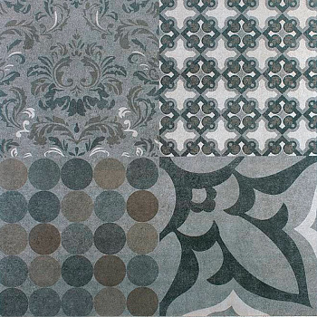 Керамогранит Kerama Marazzi Королевская дорога орнамент серый SG614700R 60х60