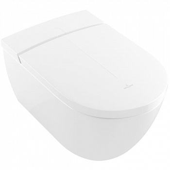 Унитаз подвесной с функцией биде Villeroy & Boch ViClean-I100 белый альпийский V0E100R1