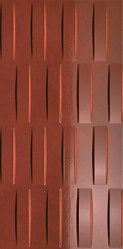 Керамическая плитка Atlas Concorde Dwell 3D Grid Rust 8DGR 40х80