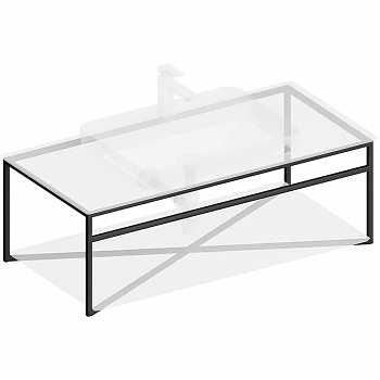 Металлическая структура Kerama Marazzi Plaza Next черный матовый PL.N.100.02\BLK.M 100 см.