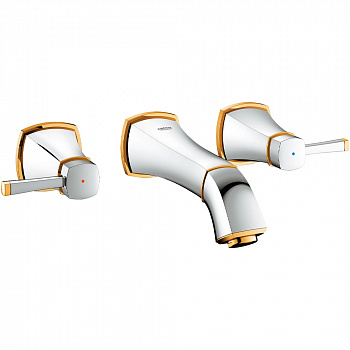 Смеситель для раковины Grohe Grandera хром-золото 20414IG0