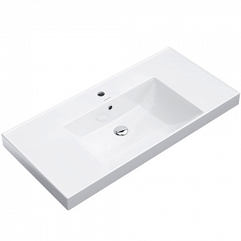 Раковина Kerama Marazzi Cubo белый CU.wb.100 100 см.