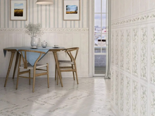 Керамическая плитка Kerama Marazzi Кантри Шик белый 7188 20X50