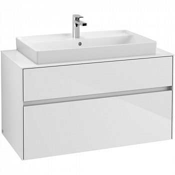 Тумба под раковину Villeroy & Boch Collaro glossy white C02000DH 100 см.