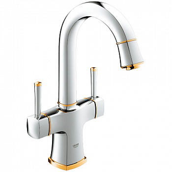 Смеситель для раковины Grohe Grandera хром-золото 21107IG0
