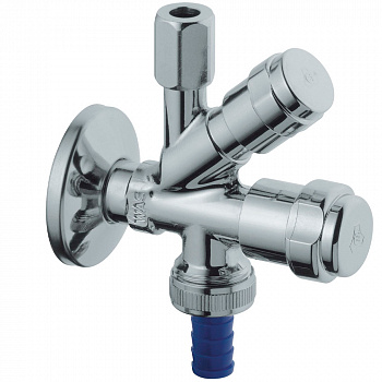 Угловой вентиль комбинированный 1/2″-3/8″ Grohe хром 41073000