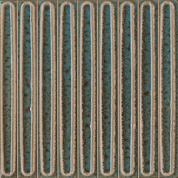 Декор Kerama Marazzi Далия бирюзовый тёмный KMD2SOB002BN 20x20