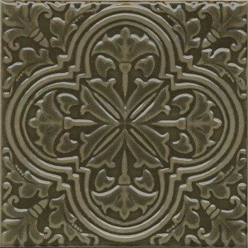 Декор Kerama Marazzi Фес зелёный KMD3STA002BN 15x15