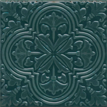 Декор Kerama Marazzi Фес зелёный тёмный KMD3STA003BN 15x15