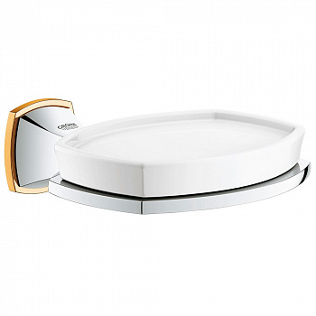 Держатель с мыльницей Grohe Grandera хром-золото 40628IG0