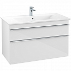Тумба под раковину Villeroy & Boch Venticello glossy white A92601DH 100 см.
